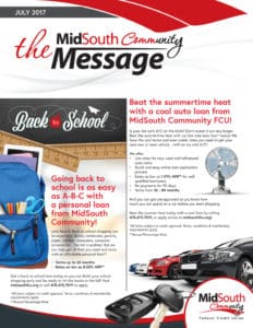July 2017 Midsouth Community newsletter cover