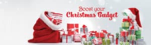 Boost your Christmas budget web banner