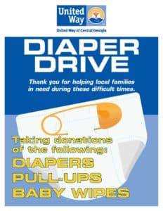 United Way Diaper Drive: Taking donations for diapers, wipes and pull ups