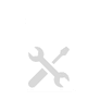 White house icon with a crossed wrench and screwdriver inside, set against a light gray background, symbolizing home repair or maintenance services.